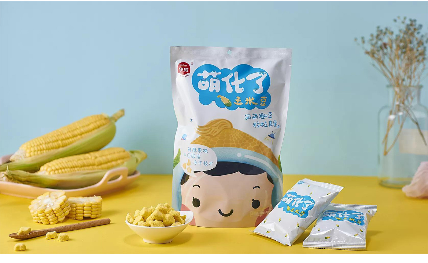 嬰幼兒玉米豆包裝設計