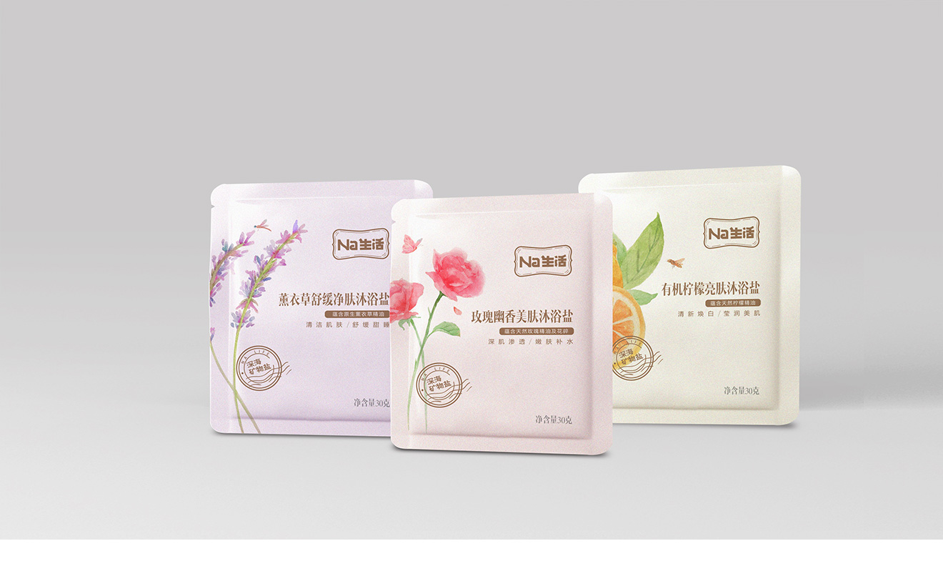 蘇鹽浴鹽包裝設計